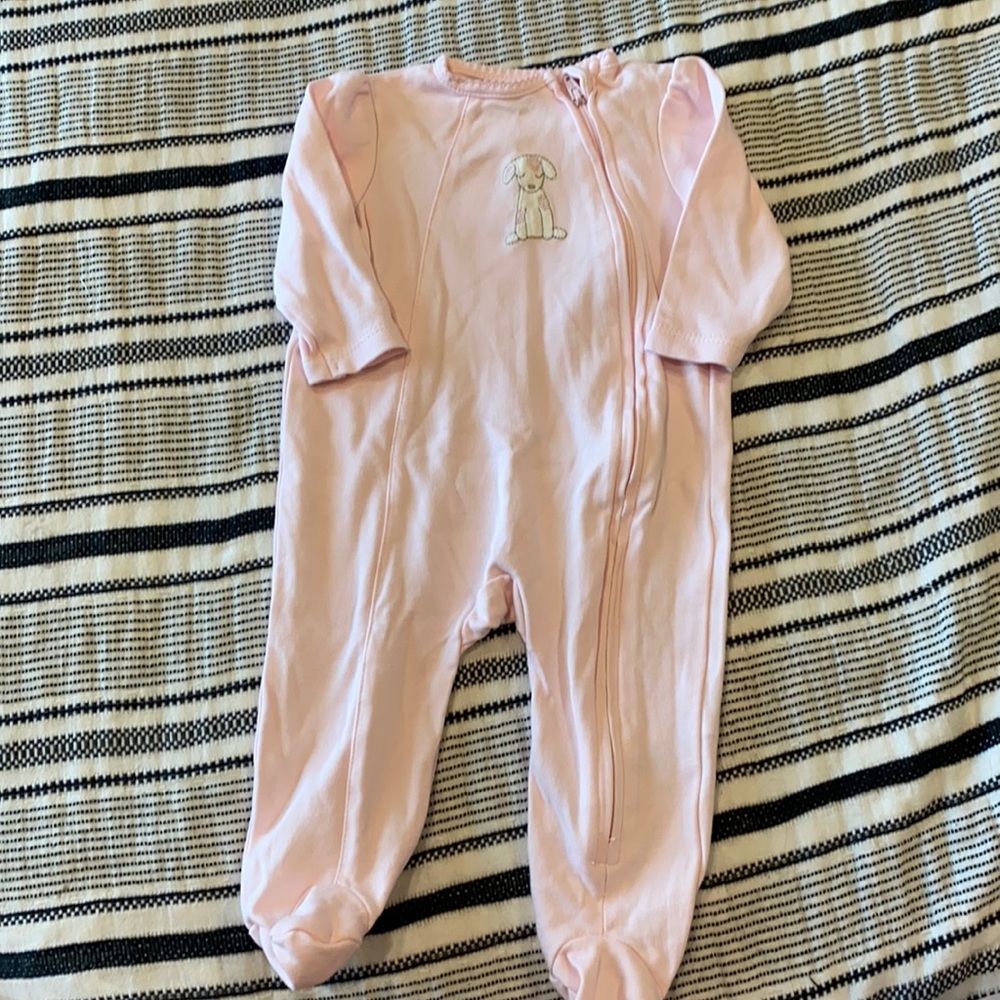 Pink Puppy Footie Pjs